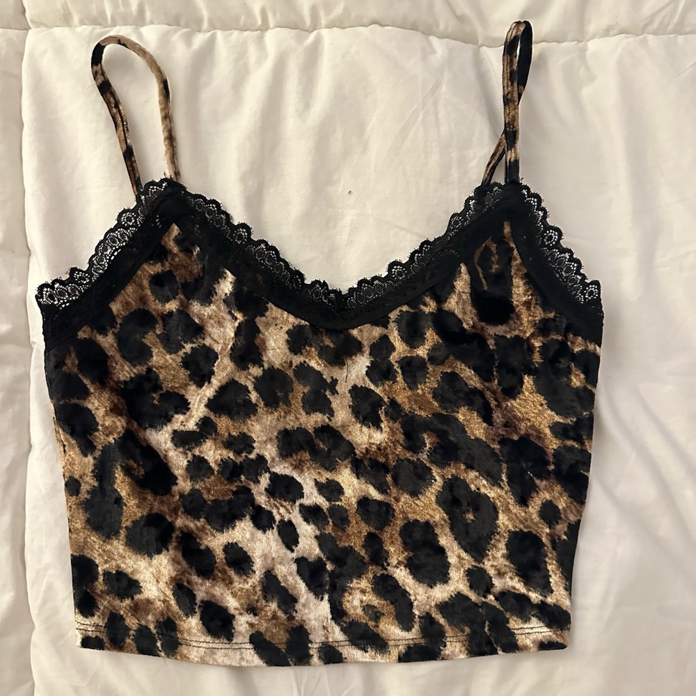 Bear dance velvet tank